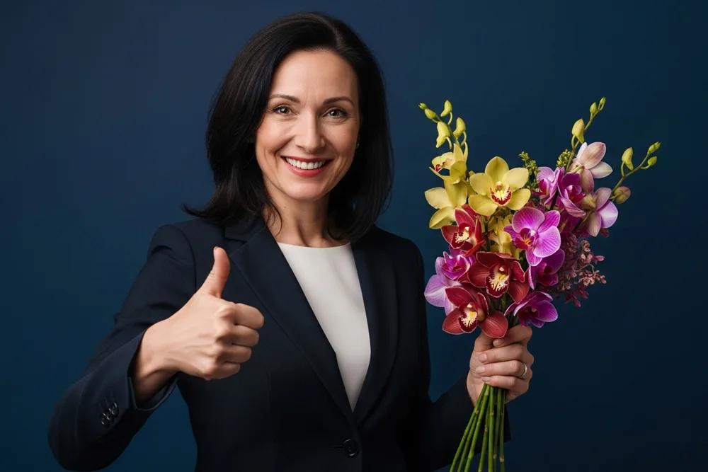 flowers to celebrate success
